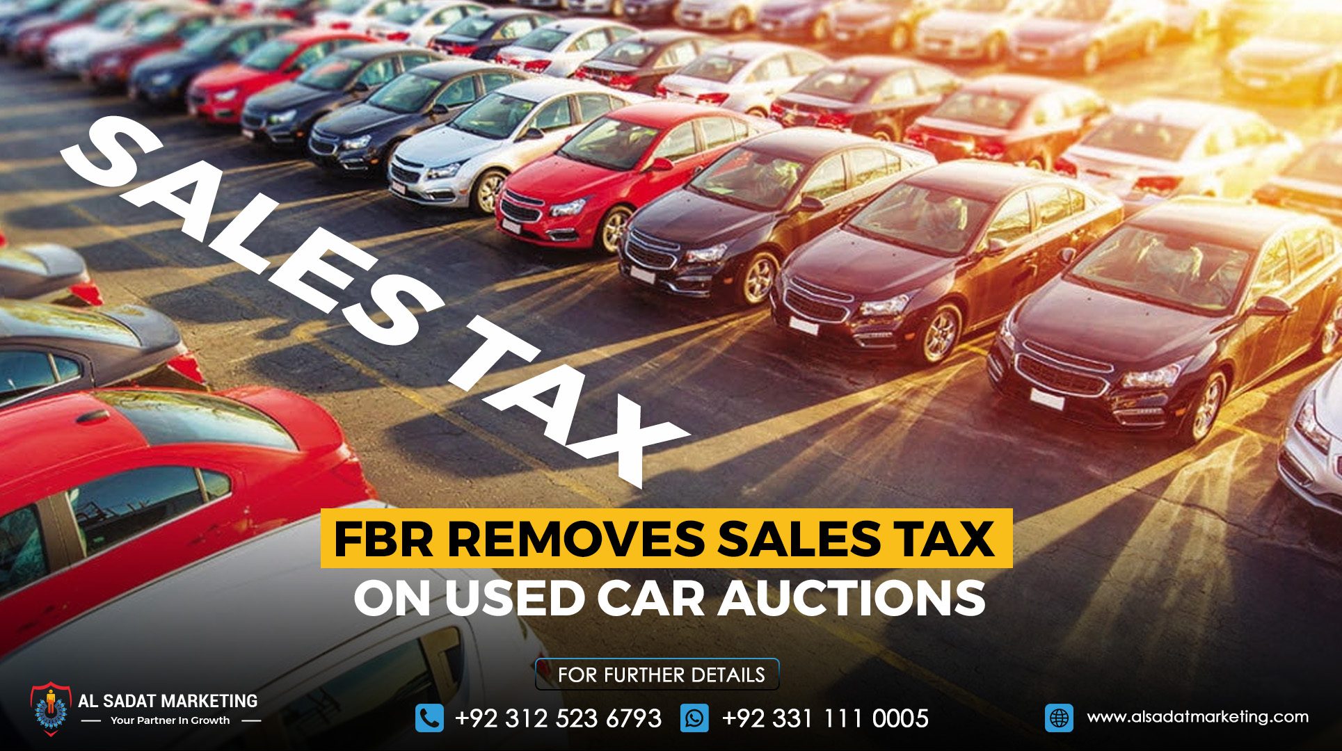 FBR Removes Sales Tax on Used Car Auctions