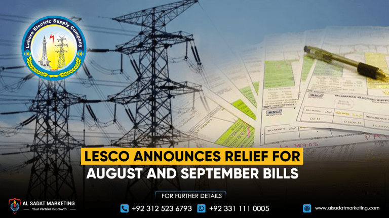 LESCO Announces Relief for August and September Bills