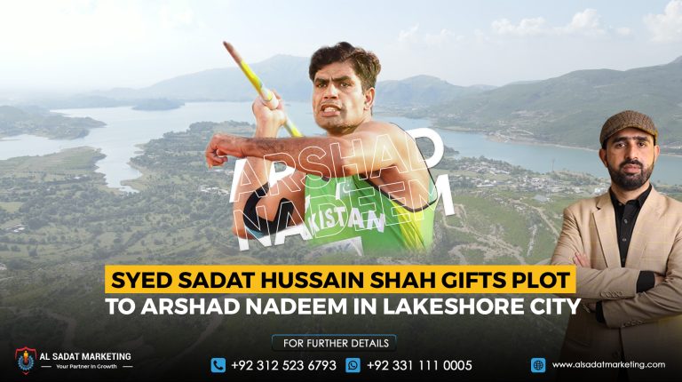 Syed Sadat Hussain Shah Gifts Plot to Arshad Nadeem in Lakeshore City