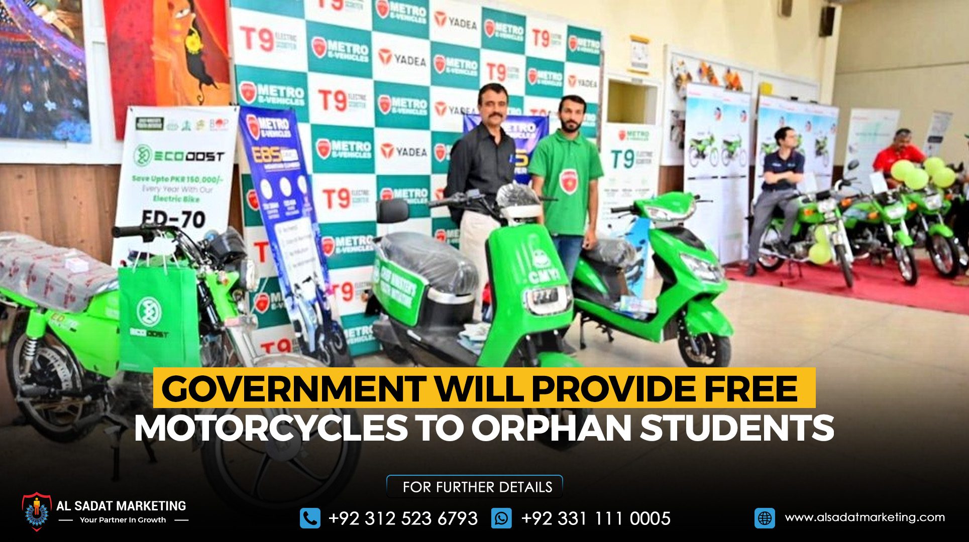 Government will Provide Free Motorcycles to Orphan Students