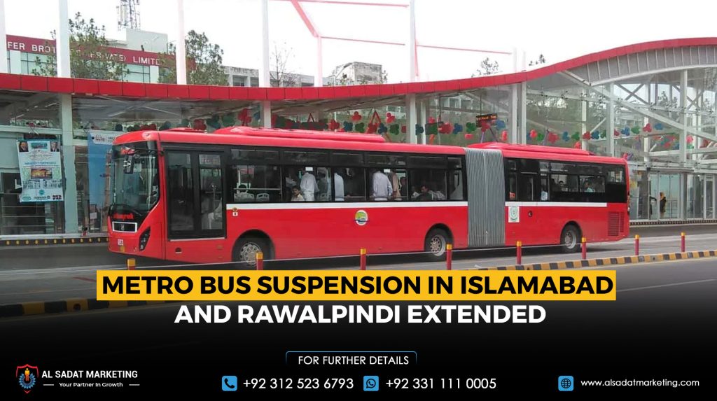 Metro Bus Suspension in Islamabad and Rawalpindi Extended