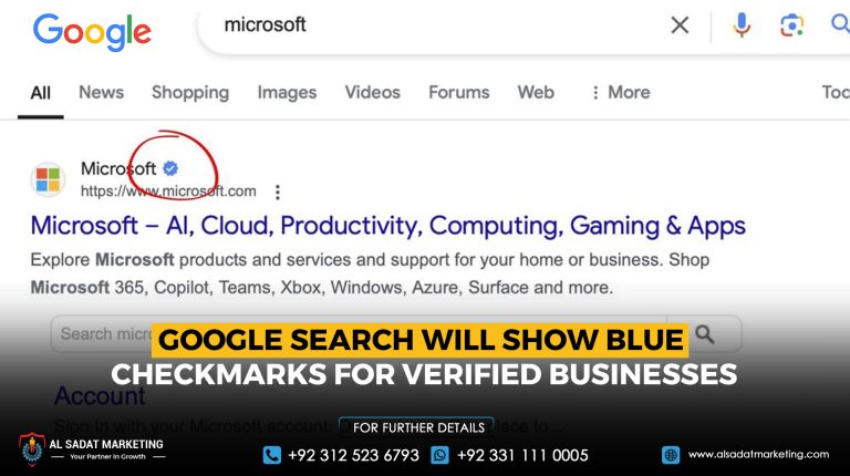 Google Search Will Show Blue Checkmarks for Verified Businesses