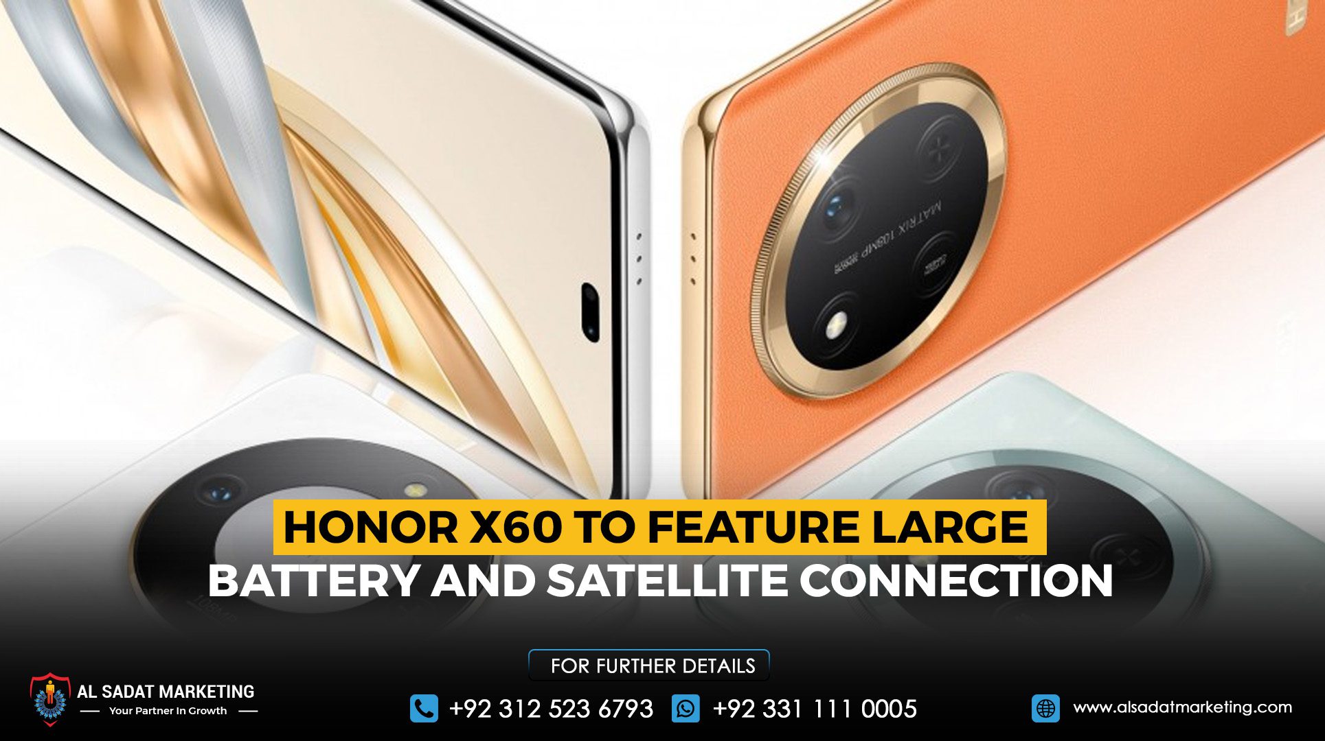 Honor X60 to Feature Large Battery and Satellite Connection