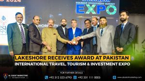 Lakeshore receives Award at Pakistan International Travel, Tourism & Investment Expo