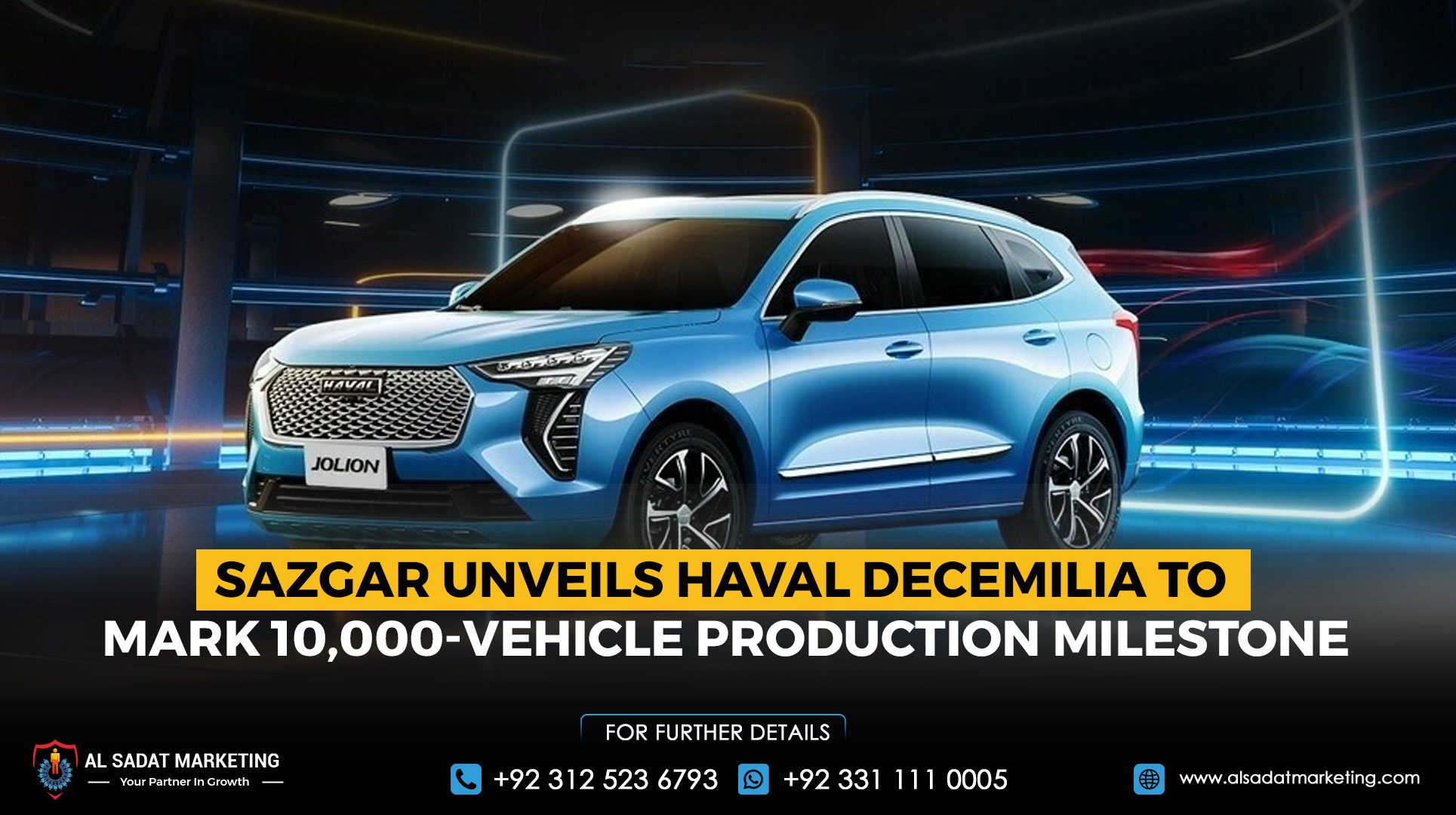 SAZGAR Unveils Haval Decemilia to Mark 10,000-Vehicle Production Milestone