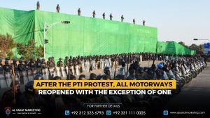 After the PTI Protest, all motorways reopened with the exception of one