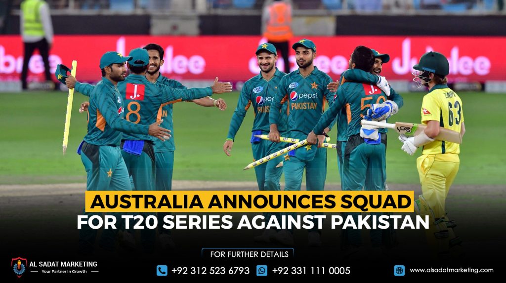 Australia Announces Squad for T20 Series Against Pakistan