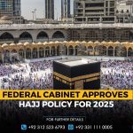 Federal Cabinet Approves Hajj Policy for 2025