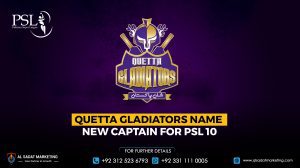 Quetta Gladiators Name New Captain for PSL 10