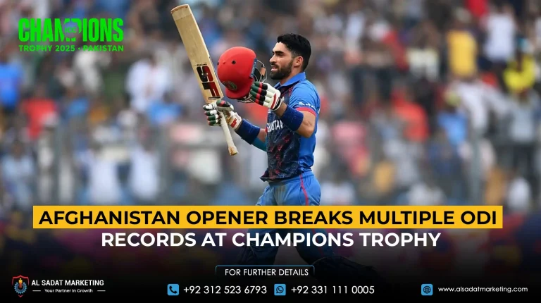 Afghanistan Opener Breaks Multiple ODI Records at Champions Trophy