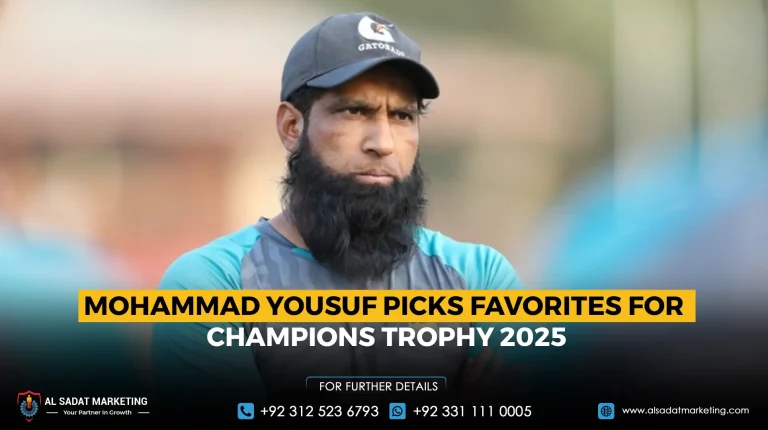 Mohammad Yousuf Picks Favorites for Champions Trophy 2025