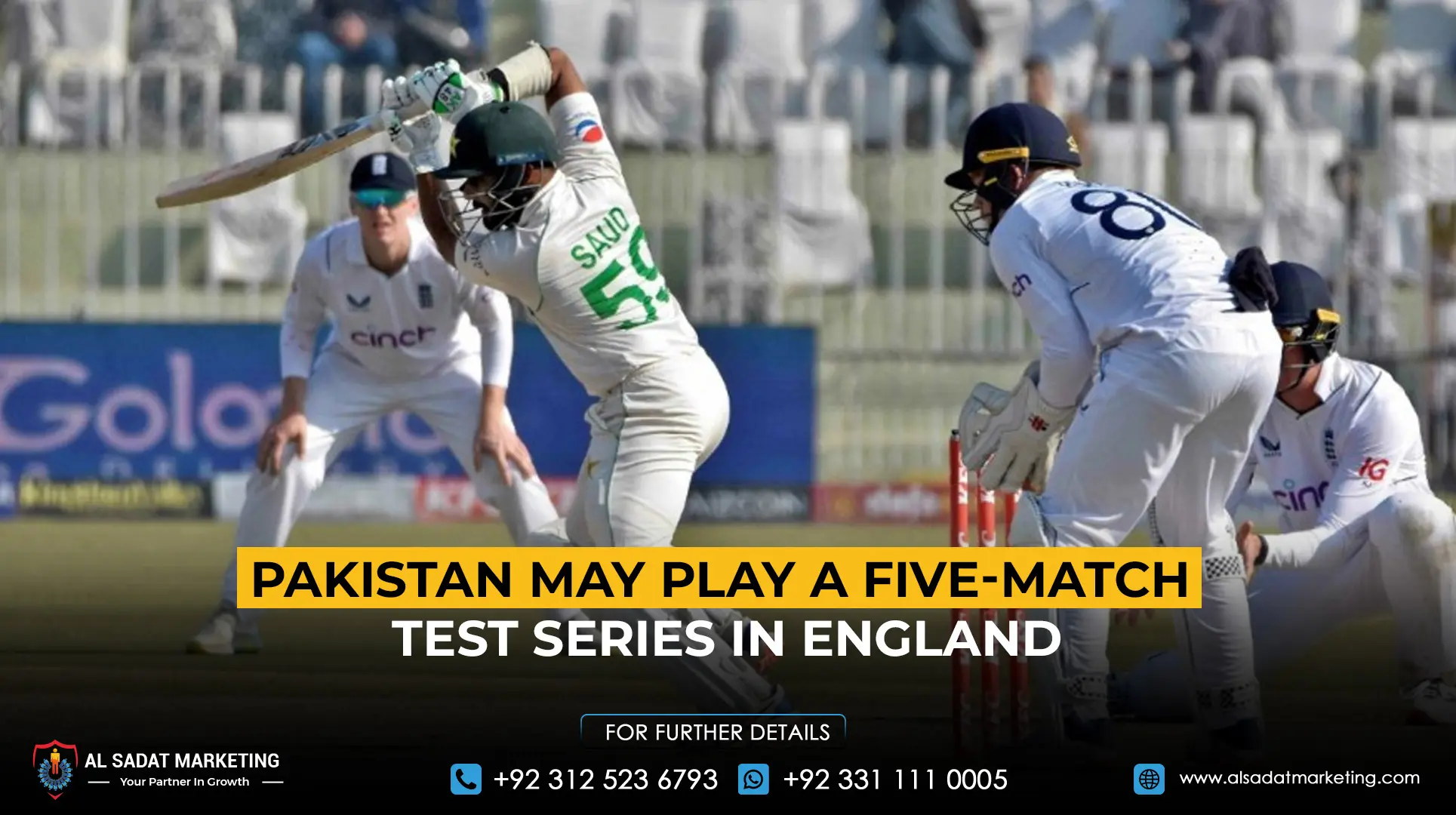 Pakistan May Play a Five-Match Test Series in England