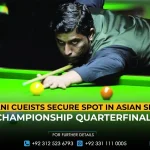 Pakistani Cueists Secure Spot in Asian Snooker Championship Quarterfinals