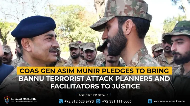 COAS Gen Asim Munir Pledges to Bring Bannu Terrorist Attack Planners and Facilitators to Justice