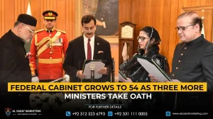 Federal Cabinet Grows to 54 as Three More Ministers Take Oath