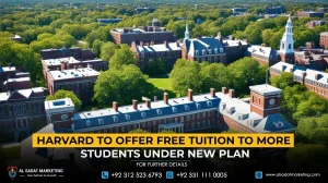Harvard to Offer Free Tuition to More Students Under New Plan
