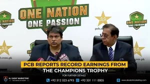PCB Reports Record Earnings from the Champions Trophy