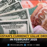Pakistan’s currency value drops in February 2025