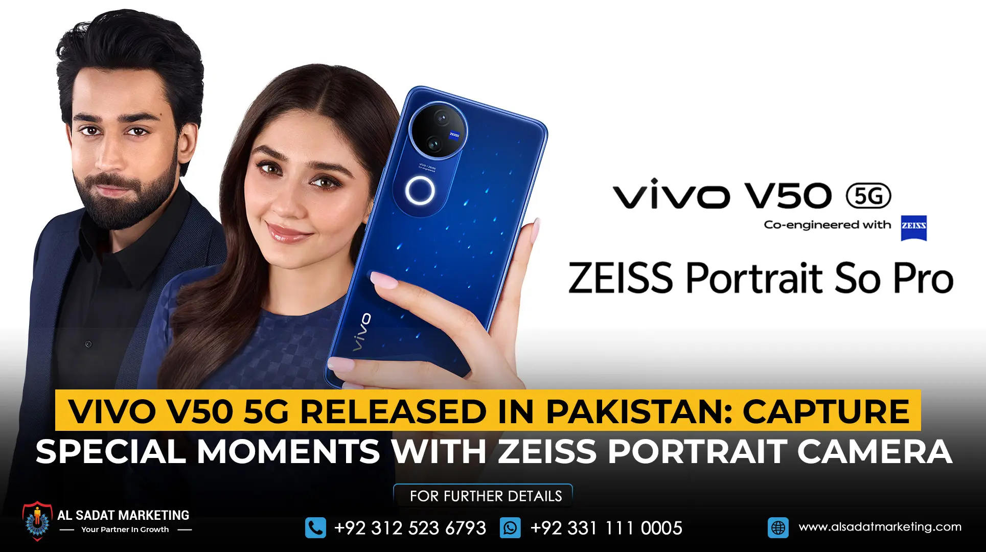 vivo V50 5G Released in Pakistan: Capture Special Moments with ZEISS Portrait Camera