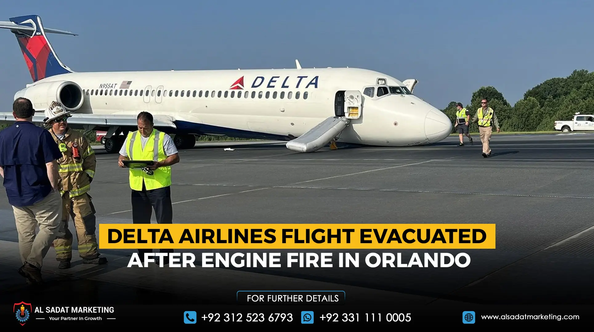 Delta Airlines Flight Evacuated After Engine Fire in Orlando