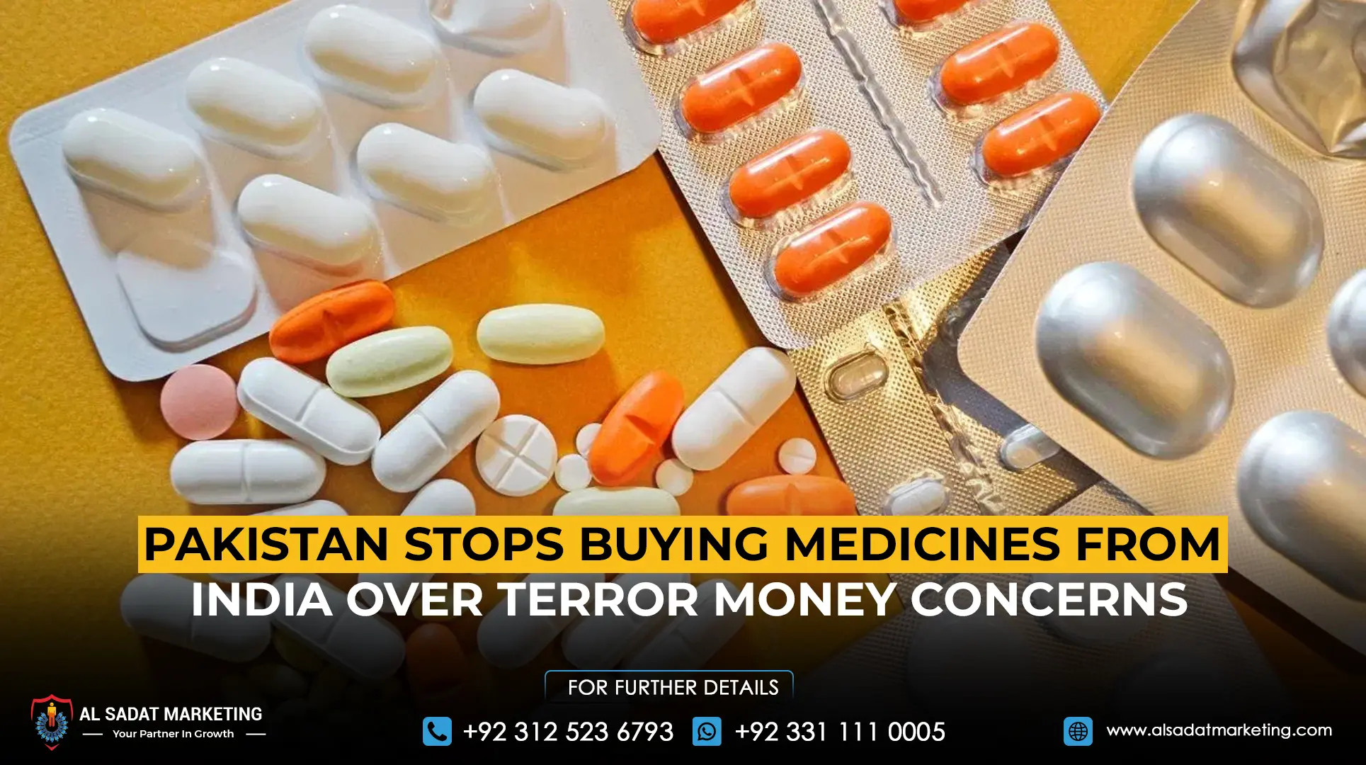 Pakistan Stops Buying Medicines from India Over Terror Money Concerns