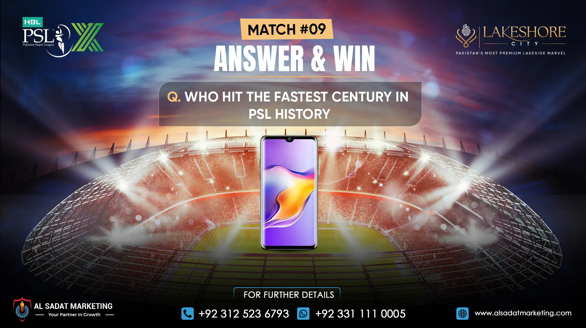 Who Hit The Fastest Century In PSL History? Answer & Win a Smartphone!