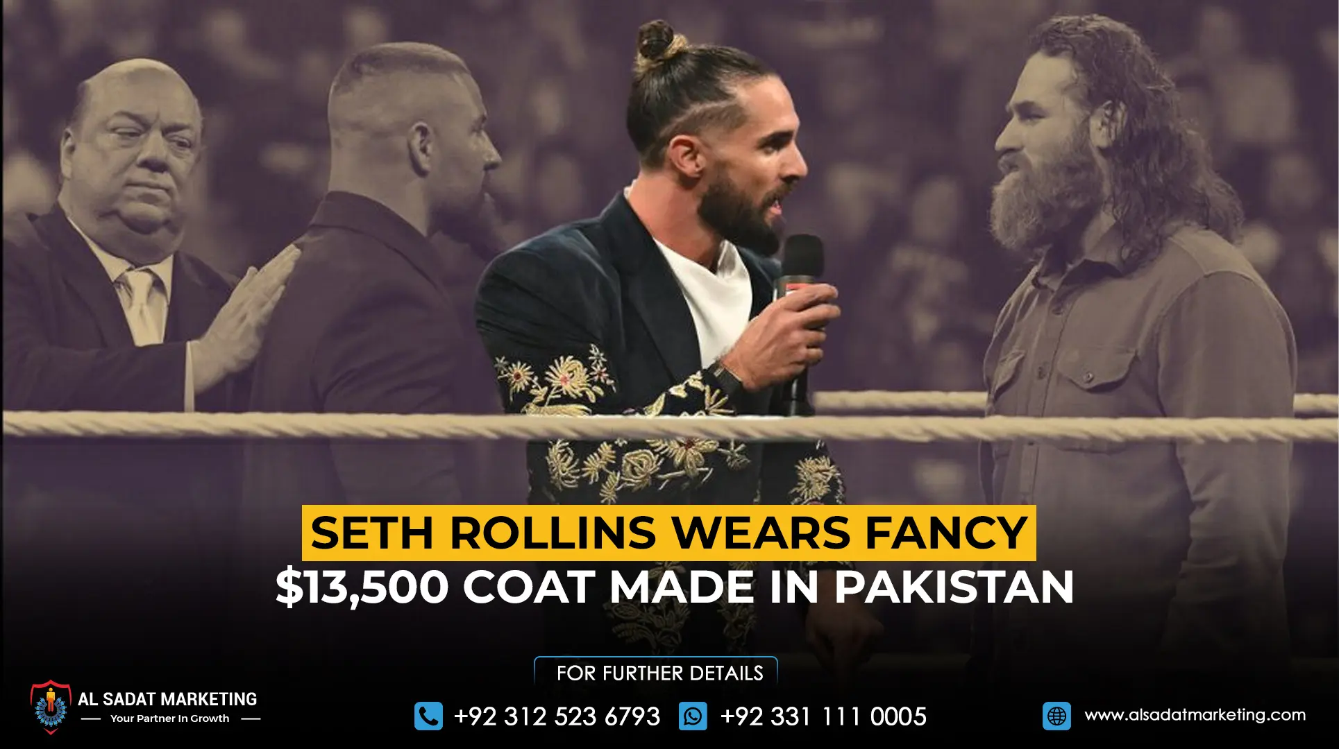 Seth Rollins Wears Fancy $13,500 Coat Made in Pakistan