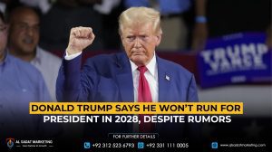 Donald Trump says he won’t run for president in 2028, despite rumors
