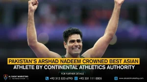Pakistan’s Arshad Nadeem Crowned Best Asian Athlete by Continental Athletics Authority