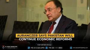 Aurangzeb says Pakistan will continue economic reforms
