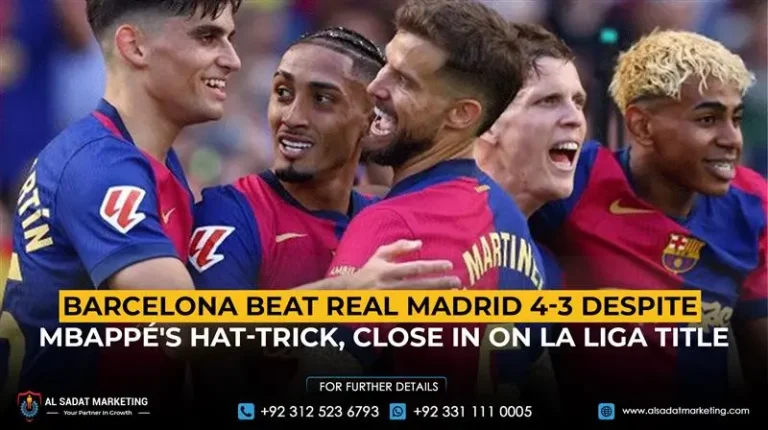 Barcelona Beat Real Madrid 4-3 Despite Mbappé's Hat-Trick, Close in on La Liga Title