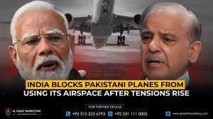India Blocks Pakistani Planes from Using Its Airspace After Tensions Rise