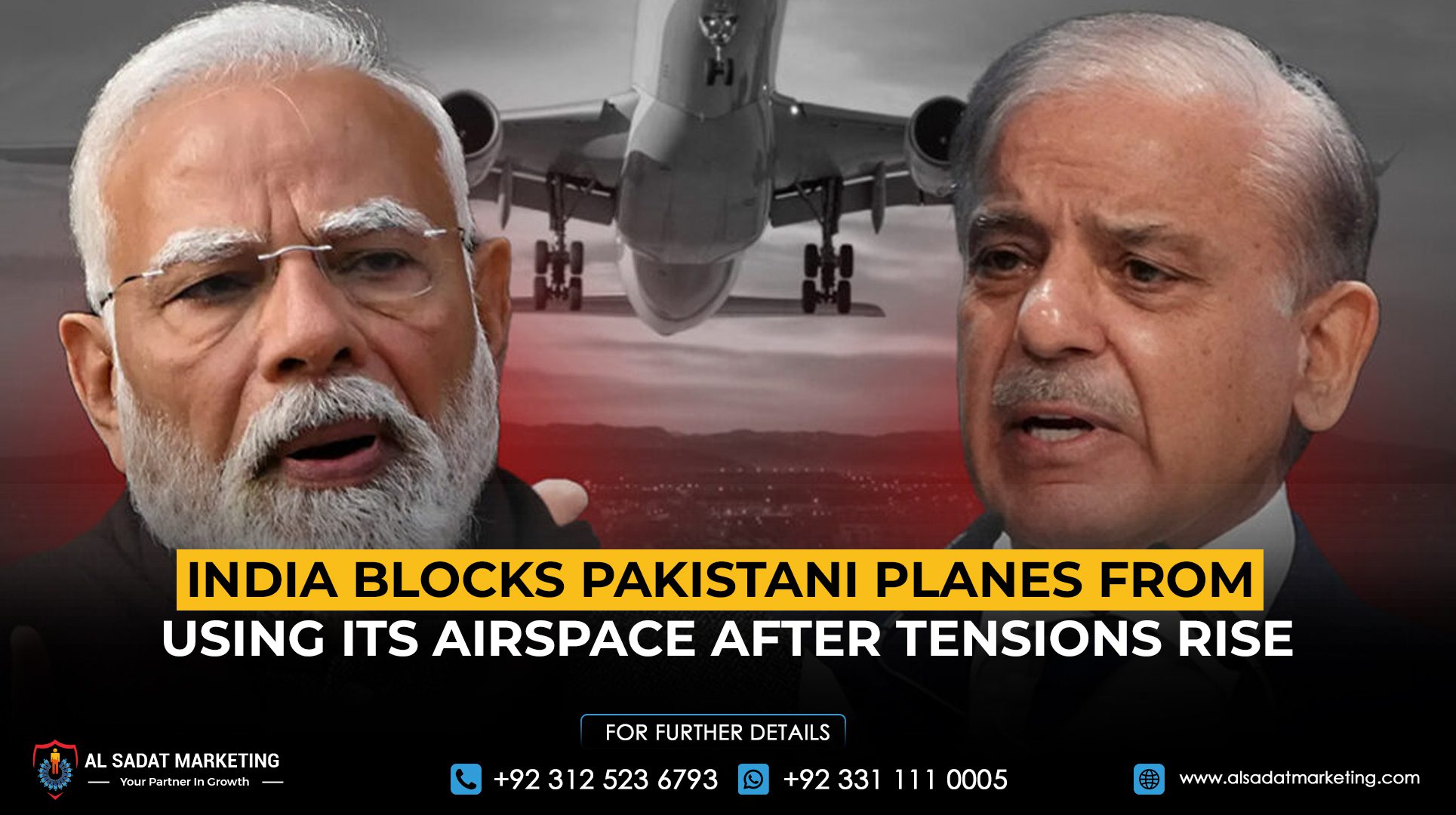 India Blocks Pakistani Planes from Using Its Airspace After Tensions Rise