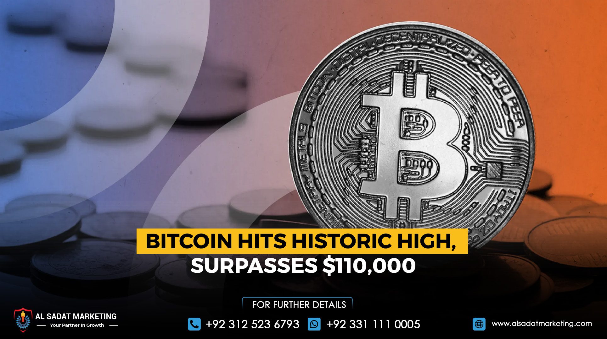 Bitcoin Hits Historic High, Surpasses $110,000