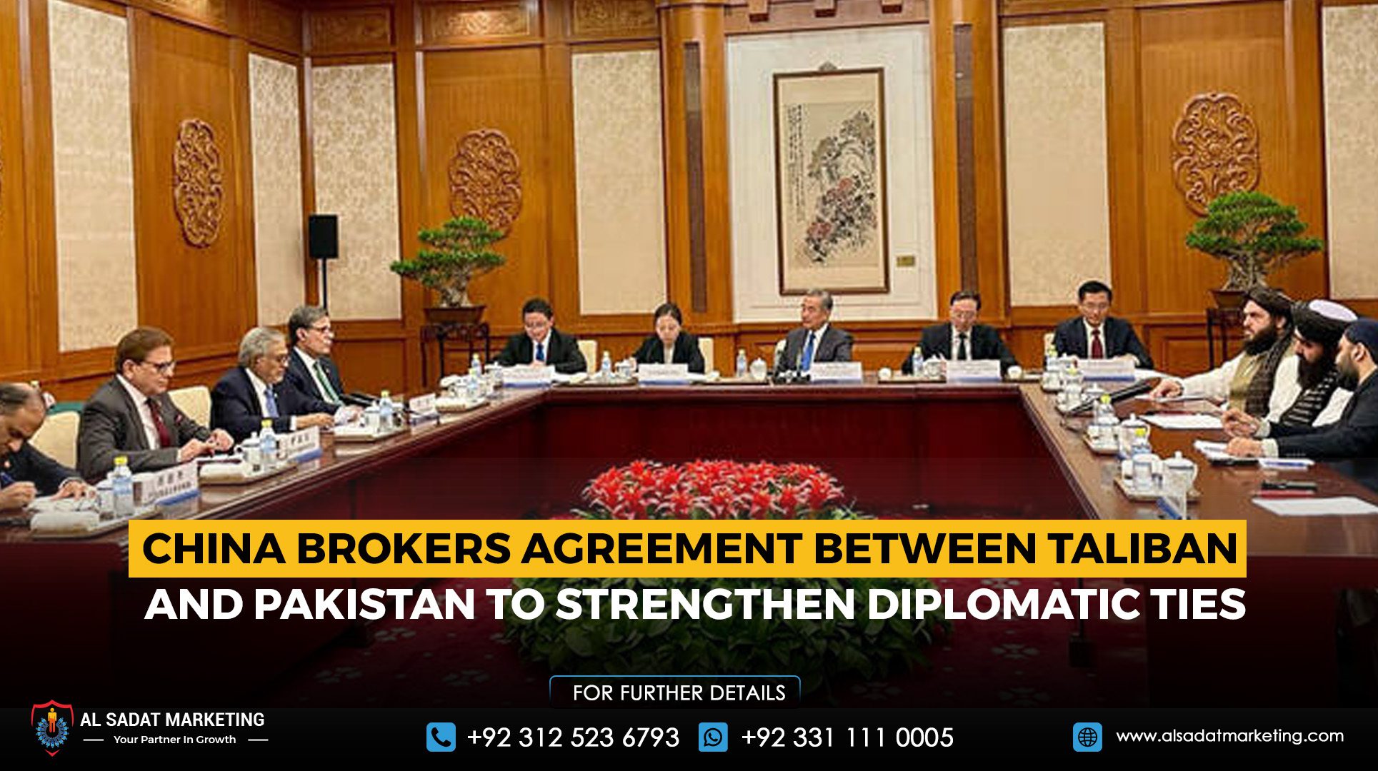 China Brokers Agreement Between Taliban and Pakistan to Strengthen Diplomatic Ties