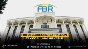 FBR Declares Rs. 14.3 Trillion Tax Goal Unachievable