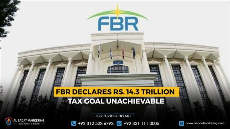 FBR Declares Rs. 14.3 Trillion Tax Goal Unachievable