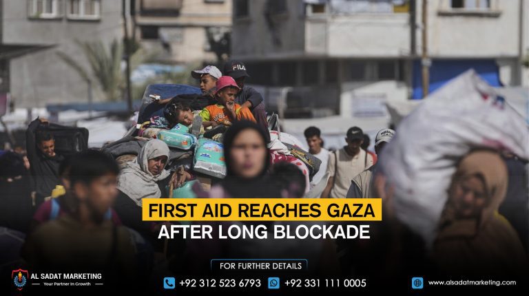 First aid reaches Gaza after long blockade