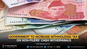 Government to Increase Withholding Tax on Non-Filers’ Cash Withdrawals