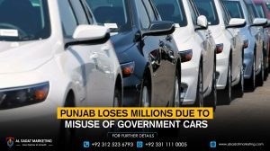 Punjab Loses Millions Due to Misuse of Government Cars