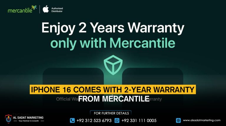 iPhone 16 comes with 2-year warranty from Mercantile