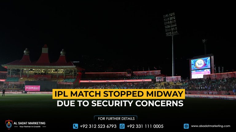 IPL match stopped midway due to security concerns
