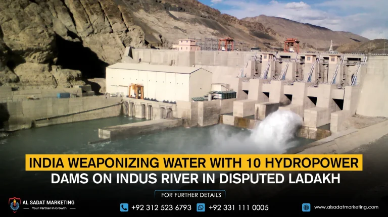India weaponizing water with 10 hydropower dams on Indus River in disputed Ladakh