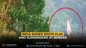 India Raises White Flag and Surrenders at Border