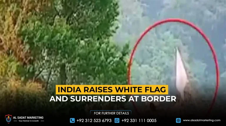 India Raises White Flag and Surrenders at Border
