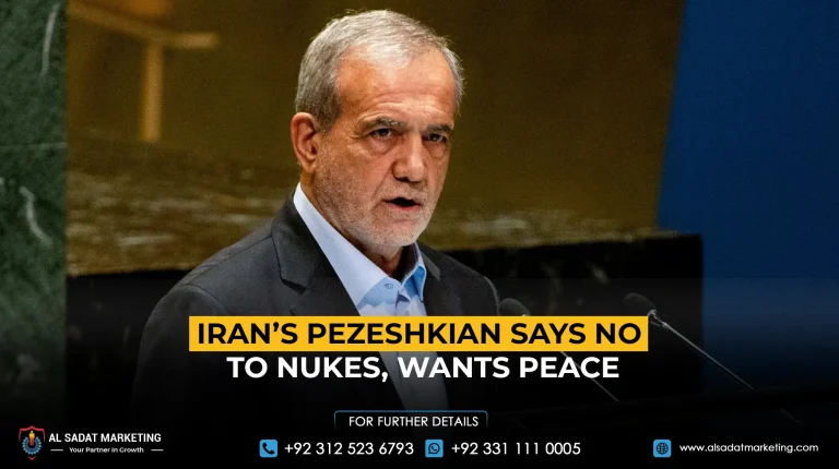 Iran’s Pezeshkian Says No to Nukes, Wants Peace