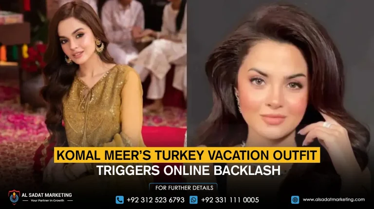 Komal Meer’s Turkey vacation outfit triggers online backlash