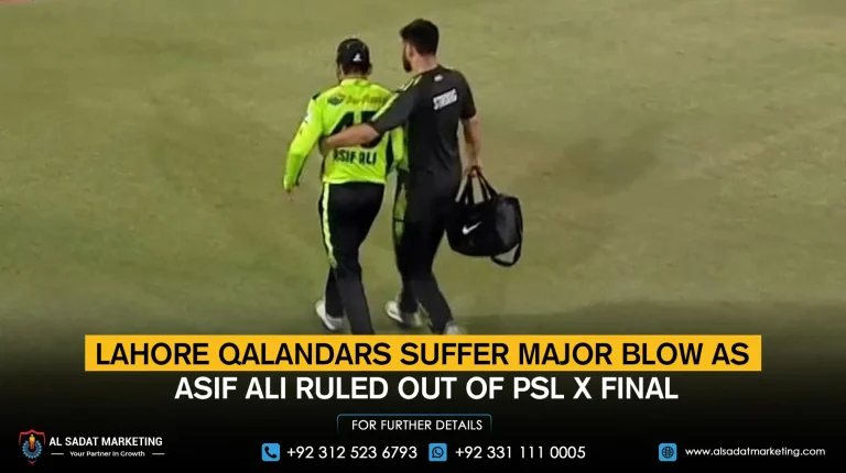 Lahore Qalandars Suffer Major Blow as Asif Ali Ruled Out of PSL X Final