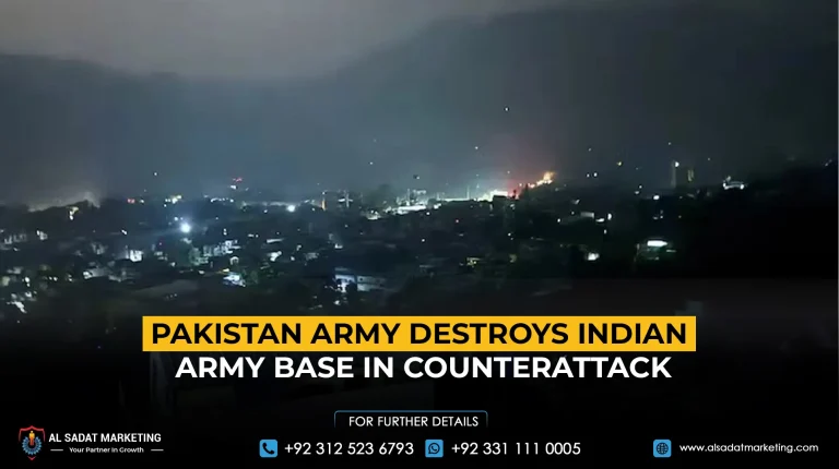 Pakistan Army Destroys Indian Army Base in Counterattack
