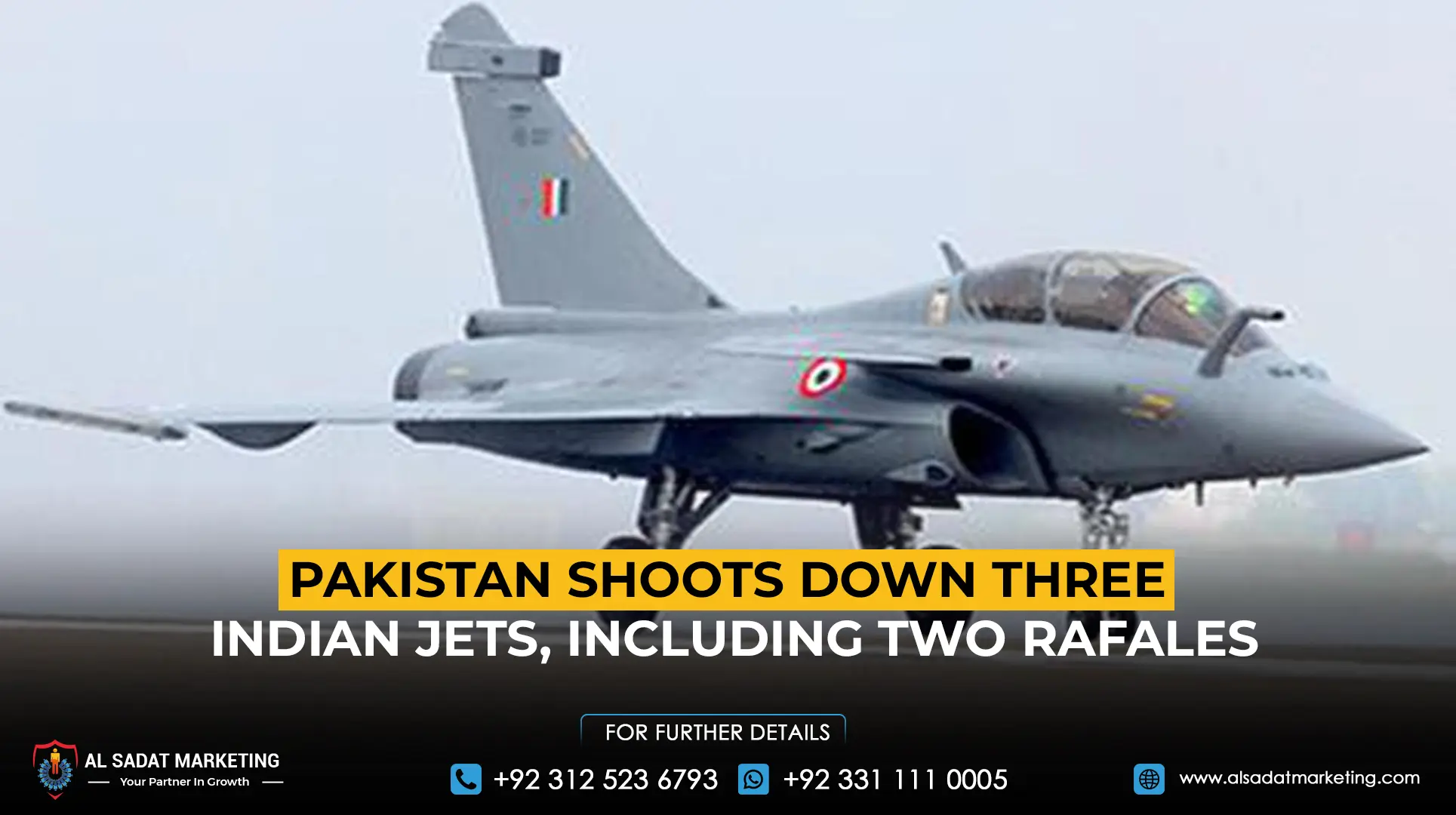 Pakistan Shoots Down Three Indian Jets, Including Two Rafales
